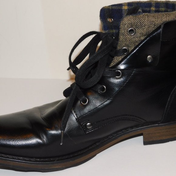 Restoration Maxium Men\'s Ankle Boots With Plaid Lining Size 11 main image 2